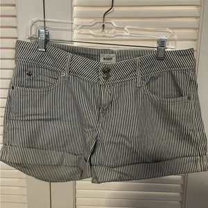 HUDSON blue and white striped shorts ✨